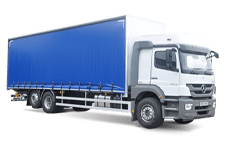 Car Hire Falmouth - 26 Tonne Curtain Side Truck - Truck hire Falmouth